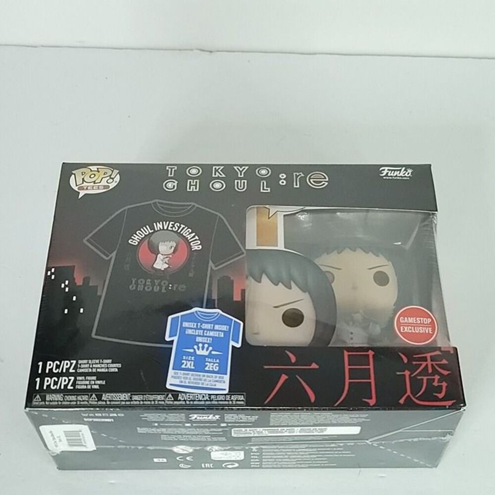 Funko Pop! Tee Bundle Tokyo Ghoul RE Toru Mutsuki GameStop Exclusive XXL